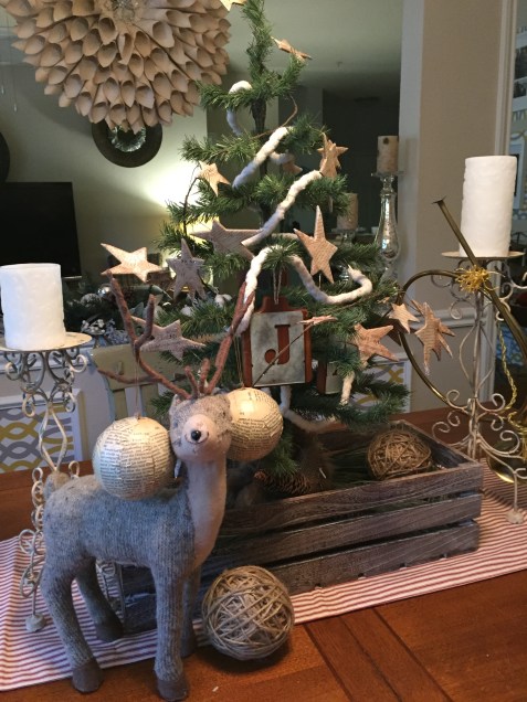 vintage rustic table centerpiece